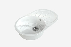 MAXSTONE Мойка глянцевая MS-5 (белый снег) 735*450*215